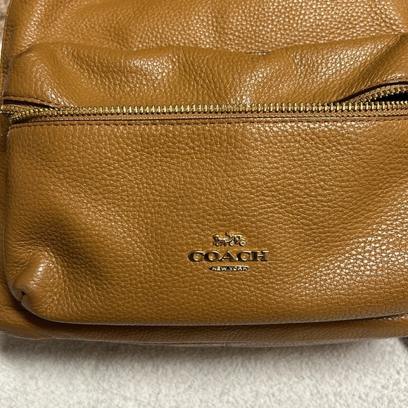 COACH Charlie Pebbled Leather Medium Backpack - Picture 4 of 6